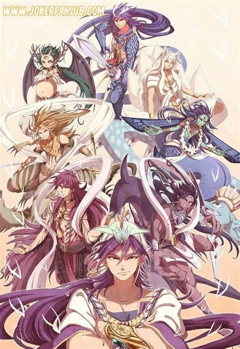 djinn anime|all of sinbad's djinns.